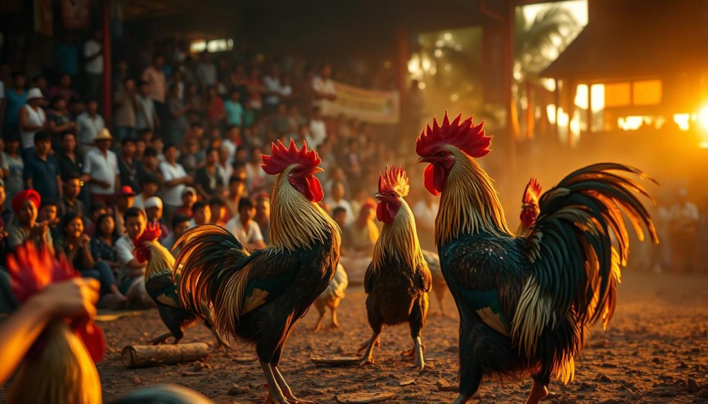 cockfighting events in Indonesia